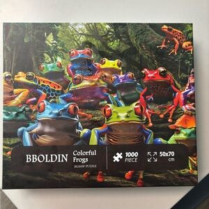 BBOLDIN Colorful Frogs Jigsaw Puzzle